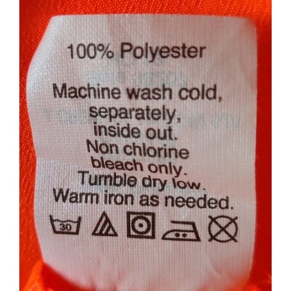 J. Crew Women's L Sleeveless Button-Down Blouse Double Pocket High Neck Orange - Picture 5 of 5